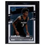 Jaden McDaniels RC 2020-21 Donruss Optic #175 Rookie Minnesota Timberwolves Basketball Card