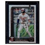 Luke Keaschall RC Foilboard Sparkle SP 2025 Topps Update #US16 Rookie Minnesota Twins Baseball Card