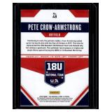 Pete Crow Armstrong XRC 2020 USA Baseball Stars & Stripes #48 Baseball Card