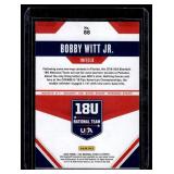 Bobby Witt Jr. XRC 2020 USA Baseball Stars & Stripes #88 Baseball Card