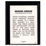 Michael Jordan Silver Auto1993-94 Stadium Sports Baseball Card