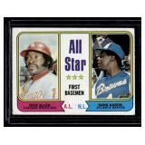 Hank Aaron / Dick Allen 1974 Topps #322 All Star 1st Basemen Vintage Baseball Card