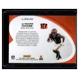 Ja"Marr Chase RC Behind the Numbers Insert 2021 Playoff #BTN-JCH Rookie Football Card