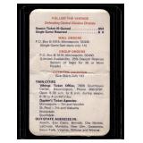 1969 Minnesota Vikings Vintage Pocket Schedule