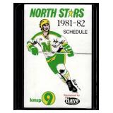 1981-82 Minnesota North Stars Hockey Vintage Pocket Schedule