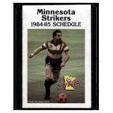 1984-85 Minnesota Strikes Scorrer Vintage Pockey Schedule