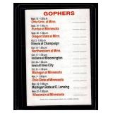 1981 Minnesota Vikings and University of Minnesota Old Style Vintage Pocket Schedule