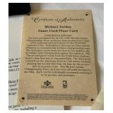 RARE! Michael Jordan 3x Game-Used Floor Relics From NBA Championship Games w/ COA only 2,300 Made 2000 Upper Deck Colelctibles Numbered 0409/2,300 Basketball Card