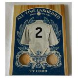 Ty Cobb Dual Bat Relic Numbered 6/7 2025 Leaf Lumber All-Time Enshrined #AE-69 Baseball Card - RARE!