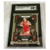 Caitlin Clark RC SGC 10 Gem Mint 2023 Prizm WNBA Monoploly #65 Rookie Basketball Card