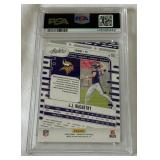 JJ McCarthy RC PSA 9 Mint 2024 Absolute Red and Blue #110 Rookie Minnesota Vikings Football Card