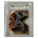 Alex Rodriguez Graded 10 Mint 1997 Donruss Preferred E-Ponential Power #7B Die Cut Baseball Card