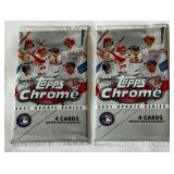 2 Packs - 2021 Topps Chrome Update Series Baseball Cards