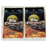 2 Packs - 2021 Topps Chrome Tennis Cards