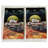 2 Packs - 2021 Topps Chrome Tennis Cards