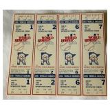 1981 World Series Phanton Ticket Set - Minnesota Twins Baseball