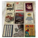 (9) Minnesota Twins Pockey Schedules 1986-1992