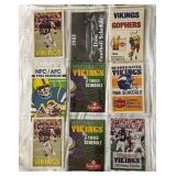 ~70 Minnesota Vikings Football Pocket Schedules 1983-2001