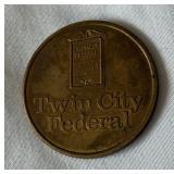 1976 Minnesota Vikings NFC Champions Super Boel XI Vintage Twin City Federal Coin