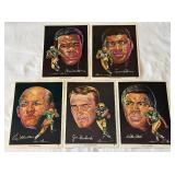 (5) Vintage Green Bay Packers 19760 Cinemac Pro-Star Portraits - Nitschke, Grabowski, Wood, Williams, Robinson