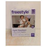 NEW FREESTYLE HYPER ABSORBENT ULTRA SOFT DIAPERS SIZE 5 44CT