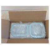 NEW SNAPWARE GLASS STORAGE CONTAINER SET 8PC