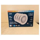 NEW FEIT ELECTRIC 75W 5-6” LED FLOOD LIGHTS 4PK