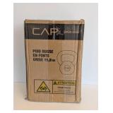 NEW CAP 35 LB GRAY CAST IRON KETTLEBELL