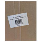 NEW STICK LAMPS WITH FABRIC SHADE WHITE 2 PACK