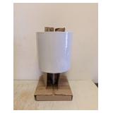 NEW STICK LAMPS WITH FABRIC SHADE WHITE 2 PACK