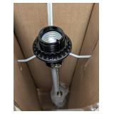 NEW STICK LAMPS WITH FABRIC SHADE WHITE 2 PACK