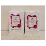 2 NEW DOVE FROSTED PLUM BERRY LIMITED EDITION BEAUTY BAR 4 PACK