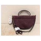 NEW SCOOP HALF MOON SATCHEL HANDBAG MAROON