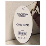 NEW SCOOP HALF MOON SATCHEL HANDBAG MAROON