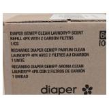 NEW DIAPER GENIE REFILL PACK CLEAN LAUNDRY SCENT 4PK
