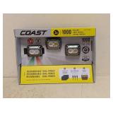 NEW COAST RECHARGEABLE DUAL POWER HEADLAMPS 3PK