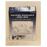 NEW WYATT & ASH MACHINE WASHABLE AREA RUG ZINNIA