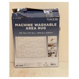 NEW WYATT & ASH MACHINE WASHABLE AREA RUG ZINNIA