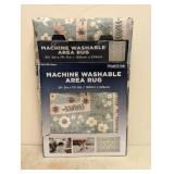 NEW WYATT & ASH MACHINE WASHABLE AREA RUG SAGE