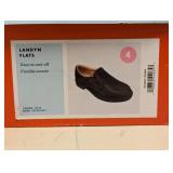 NEW CAT & JACK KIDS LANDYN FLATS SIZE 4 BLACK