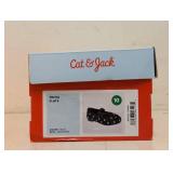 NEW CAT & JACK KIDS TRINA FLATS SIZE 10 BLACK