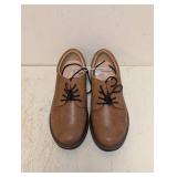 NEW CAT & JACK KIDS WILL FLATS SIZE 4 COGNAC