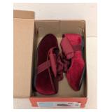 NEW CAT & JACK TODDLER CHLOE FLATS SIZE 5 RED