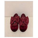 NEW CAT & JACK TODDLER CHLOE FLATS SIZE 5 RED