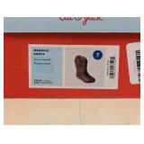 NEW CAT & JACK TODDLER MEMPHIS BOOTS SIZE 7 COGNAC