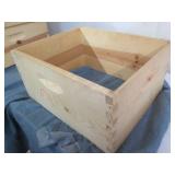 Solid Wood stackable deep bee hive ...
