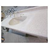 Bathroom sink and light...