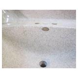 Bathroom sink and light...