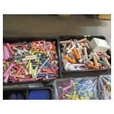 Large assortment of hair curlers...