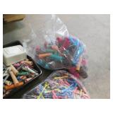 Large assortment of hair curlers...